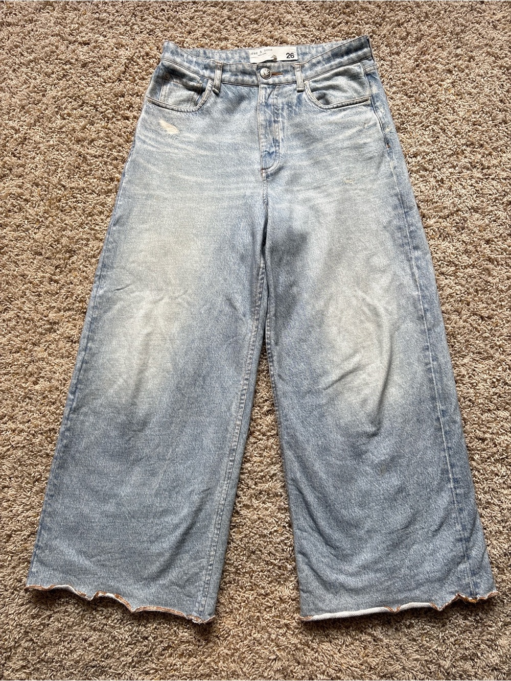 Rag & Bone Miramar Wide Leg Jeans 26 *Read Description* Flawed